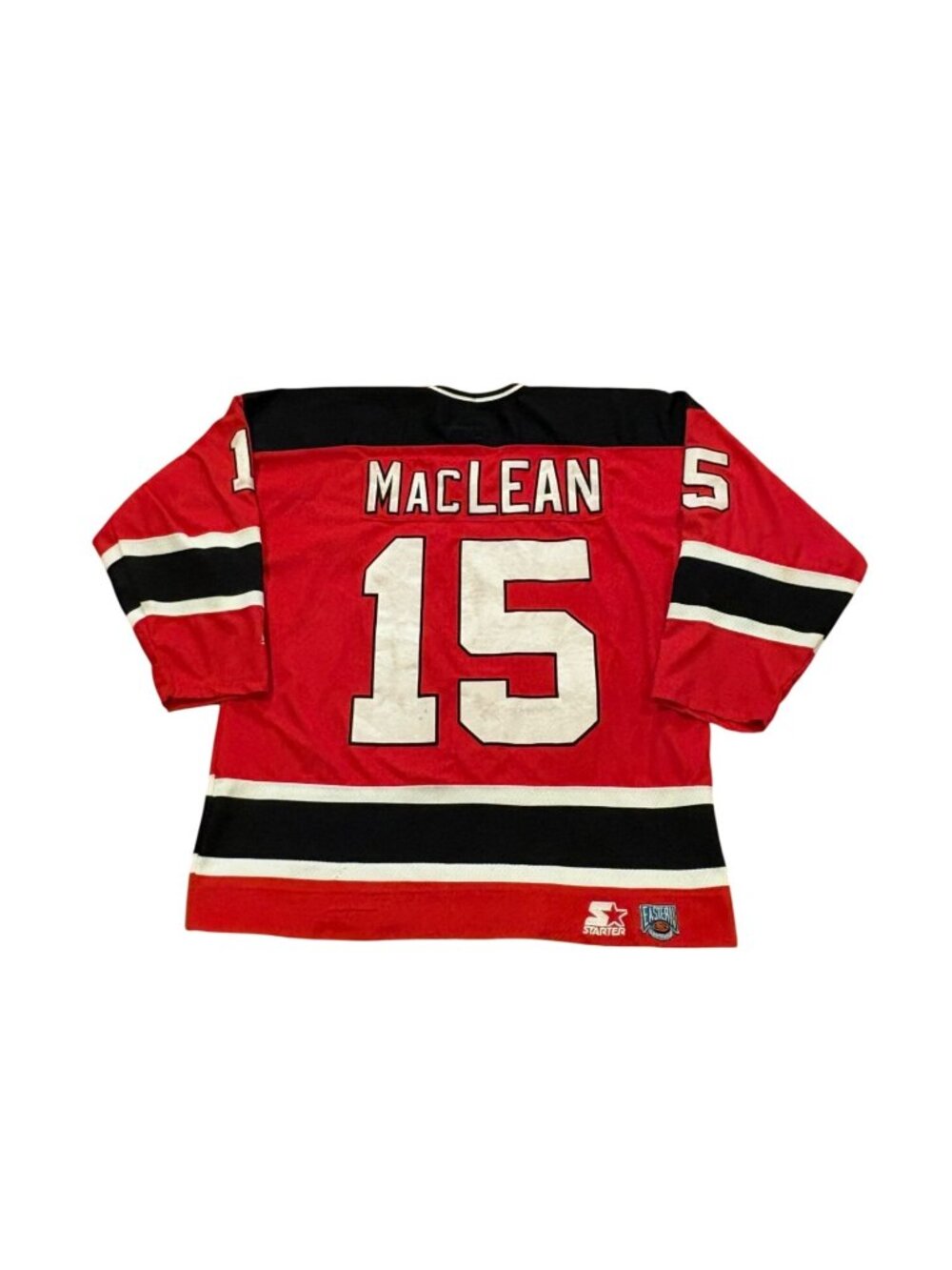 Vintage 90s Starter New Jersey Devils John MacLean #15 NHL Hockey Jersey Size XL